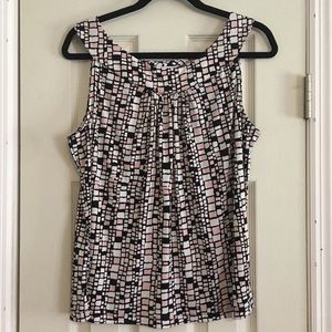 Calvi. Klein sleeveless blouse